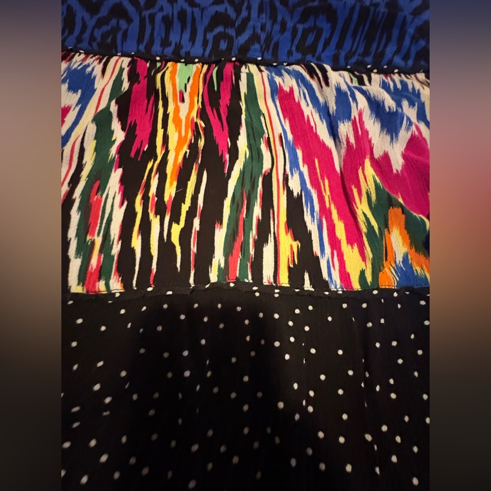 (B5) Caleos Vibrant Multi-Pattern Mixed Print Boh… - image 5